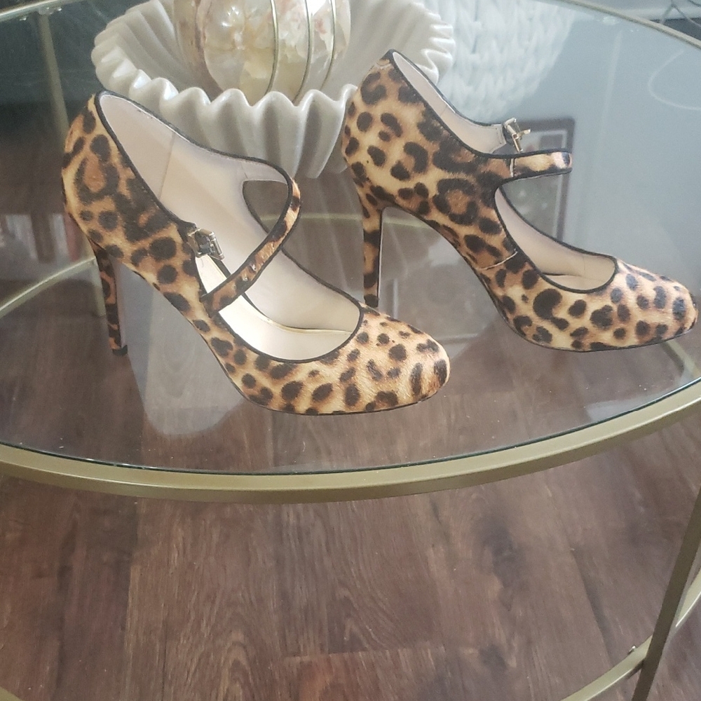 Jessica Simpson Leopard Print Heels